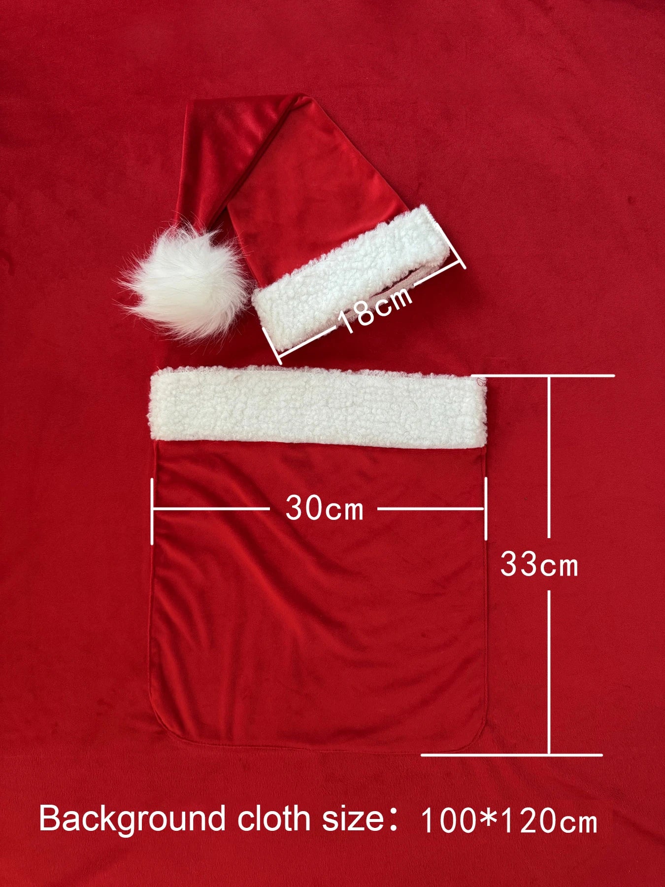 Newborn Christmas Santa Red Sleeping Bag Hat Baby Cute Xmas Costume Holiday Blanket