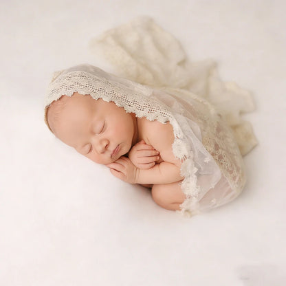 Lace Swaddle Blanket Newborn Baby Costume Studio Soft Cotton