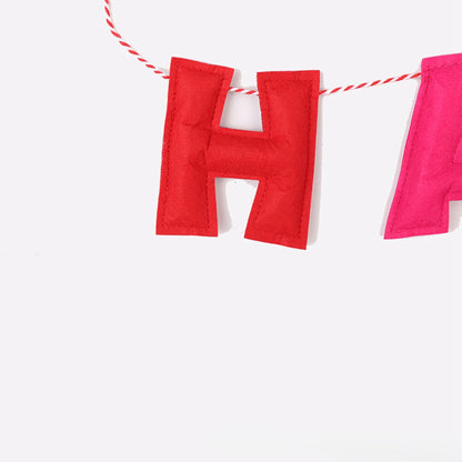 Felt Happy Birthday Banner Colorful Garland Baby 1stbirthday Party Decor Milestone Backdrop Newborn Set