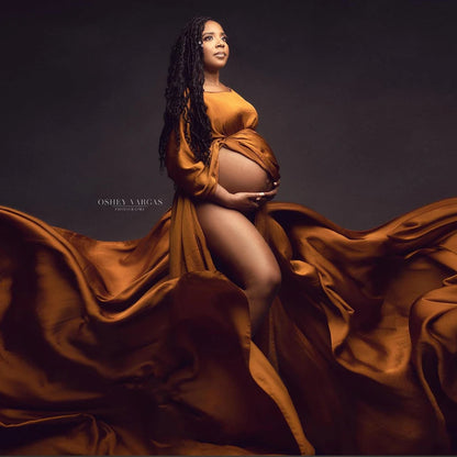 Maternity Shooting Transparent Chiffon Soft Tulle Cloak