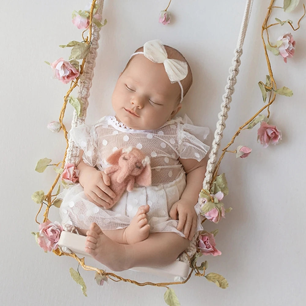 White Lace Ruffle Romper Baby Off Shoulder Bodysuit Girl Vintage