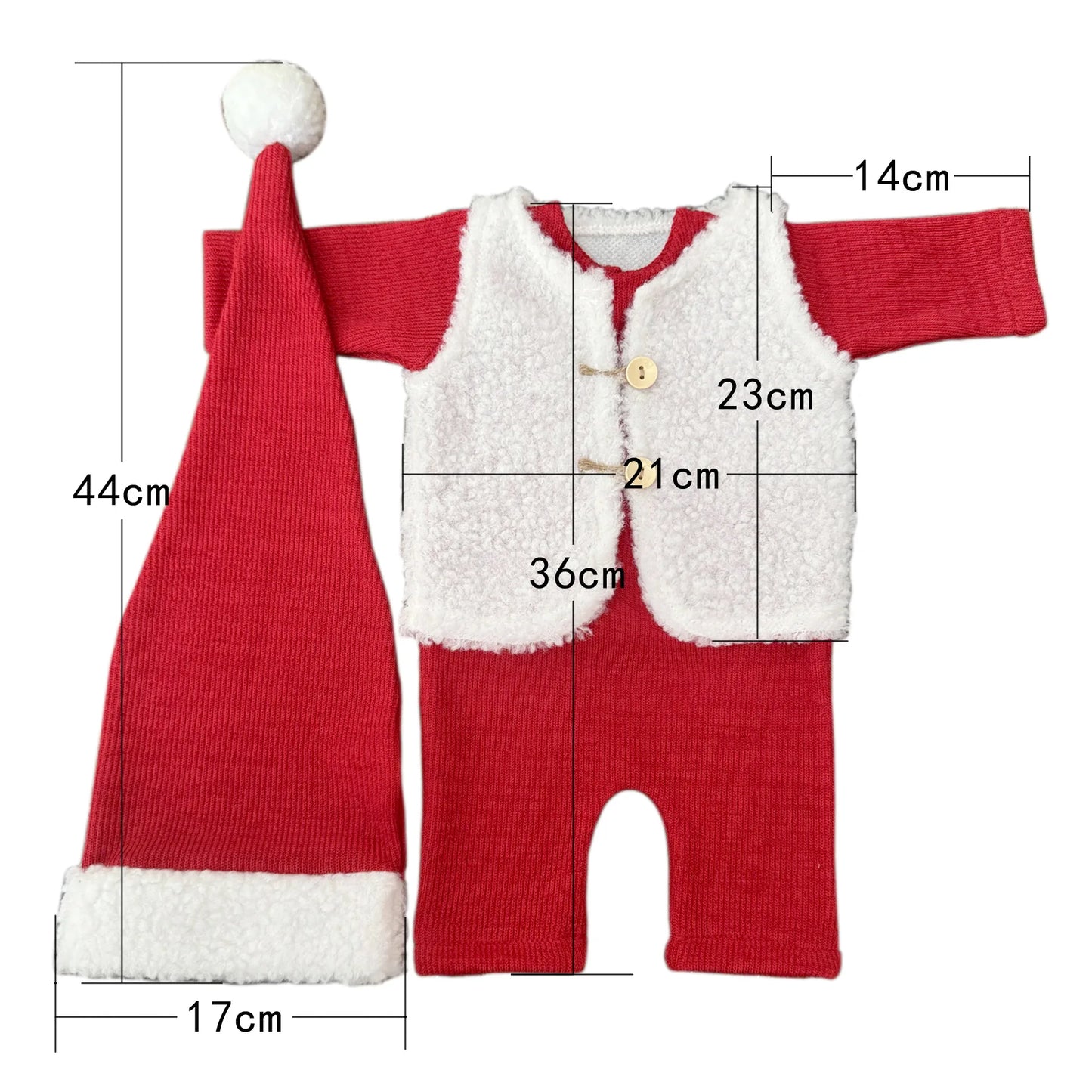 Christmas Baby Santa 3pcs Set Costume Xmas