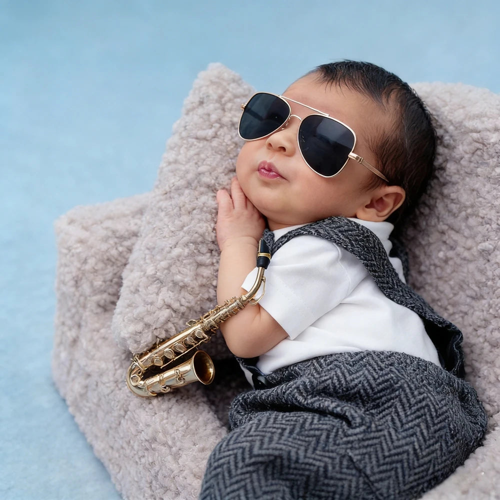 Baby Boy Romper Suit Vest Pants Set Gentleman Newborn Clothing