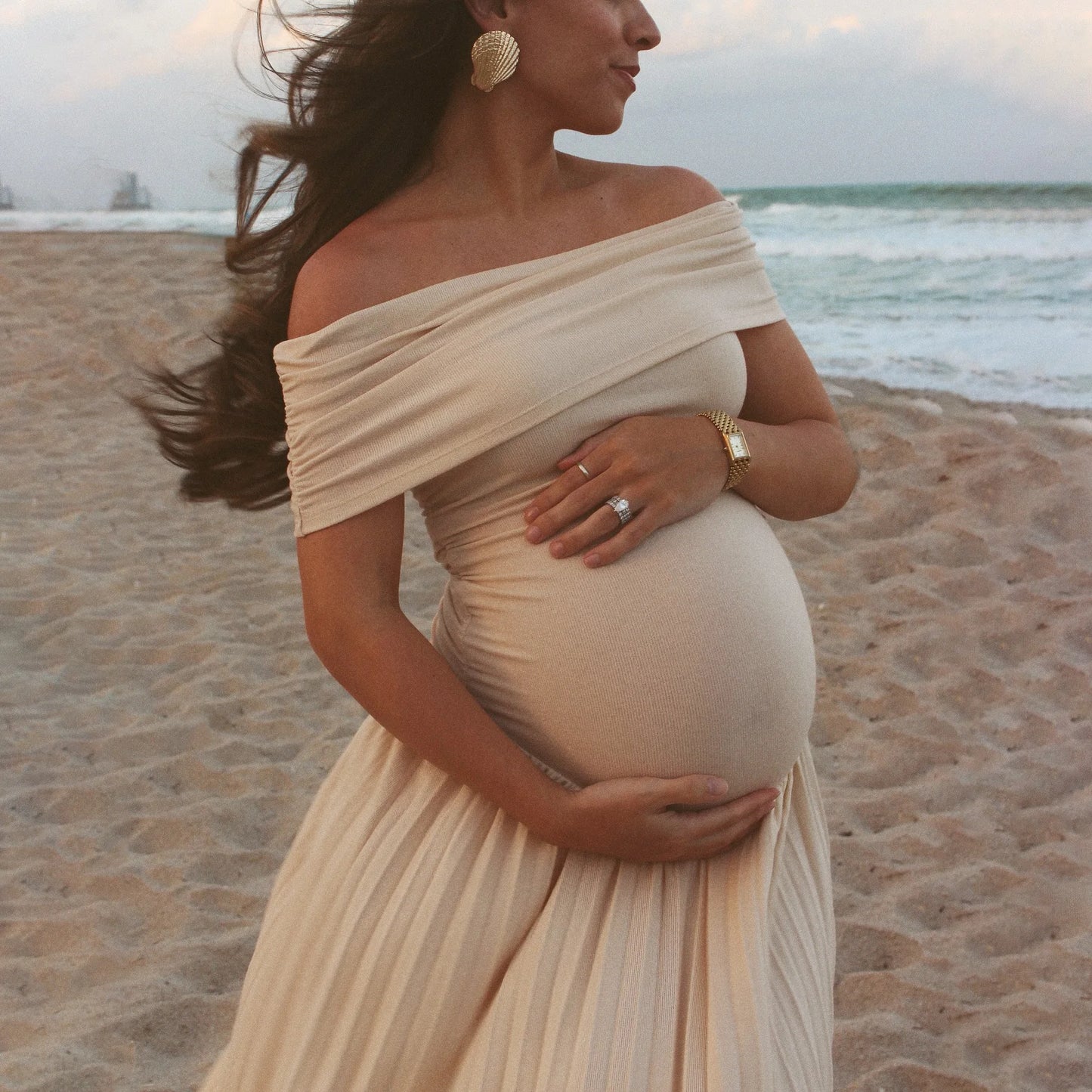Maternity Photoshoot Dress | Maternity Dress Photoshoot Sleeveless Gown Pregnancy Photo Props pregnant women Summer Dresses for pregnant baby shower ? Studio Gown