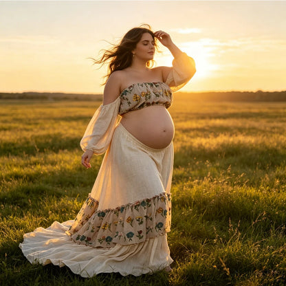 Maternity Elegant Floral Set