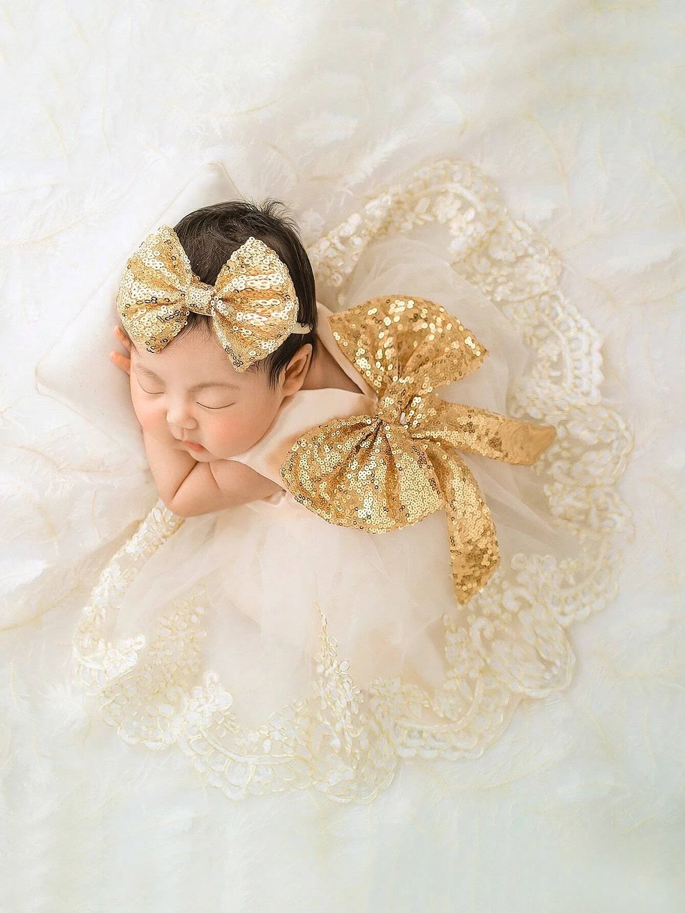 2pcs Newborn Set Baby Girls Princess Embroidered Mesh Dress Bowknot Lace Skirt