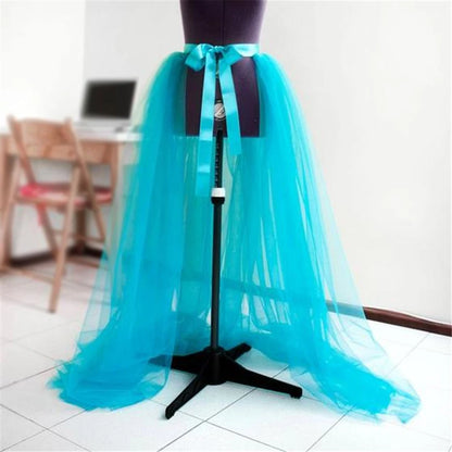 Maternity Dress Detachable Lacing Strap Puffy Tulle Skirt