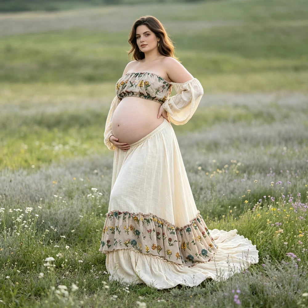 Maternity Elegant Floral Set