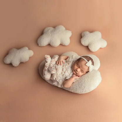 Newborn Photo 5pcs Cloud Pillow Ladder Set Baby Posing Studio Shooting Decor