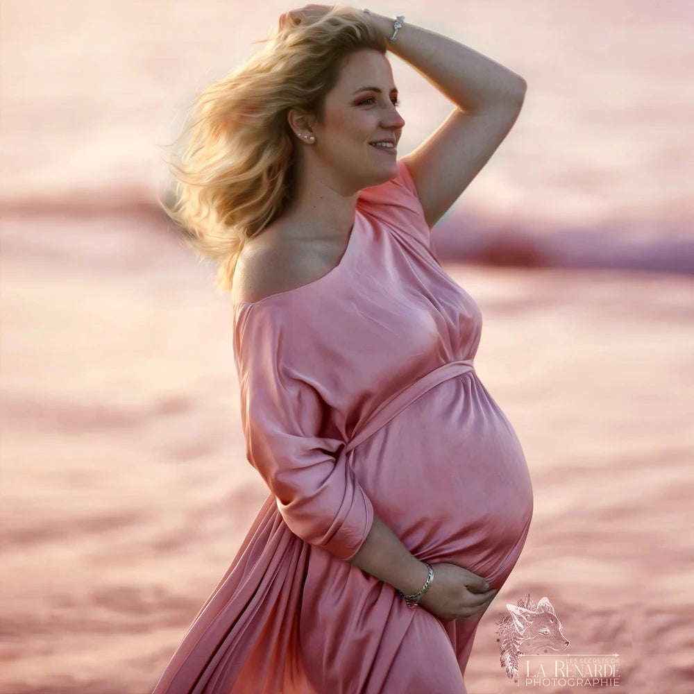 Maternity Shooting Transparent Chiffon Soft Tulle Cloak