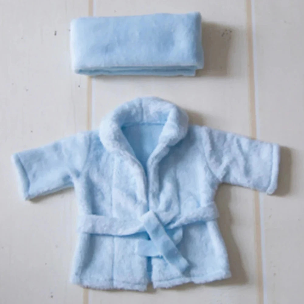 Newborn Baby Photography Props Scarf Bathrobes 2pcs Set Leopard Costume Shooting Photo Prop Shower Gift Accessories