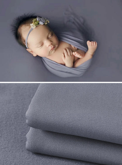 Newborn Photography Wrap | Fabric for Newborn Backdrop Bean Bag Cover Photo Props Layering Backdround Stretch Photoshoot Wraps Shoot Studio Studio Swaddle
