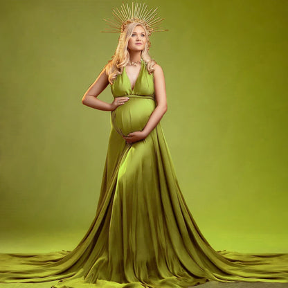 Maternity Soft Convertible Multi Way Braces Dress