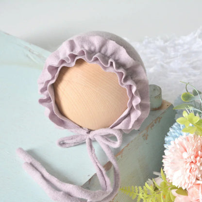 Newborn Photo Knit Hat Adjustable Baby Cap Sleepy Photos Session