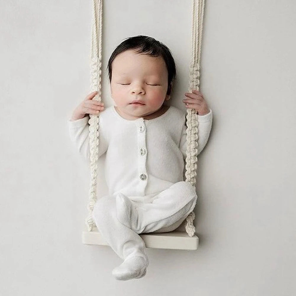 Newborn Baby White Long Sleeve Footed Romper Hat Costume