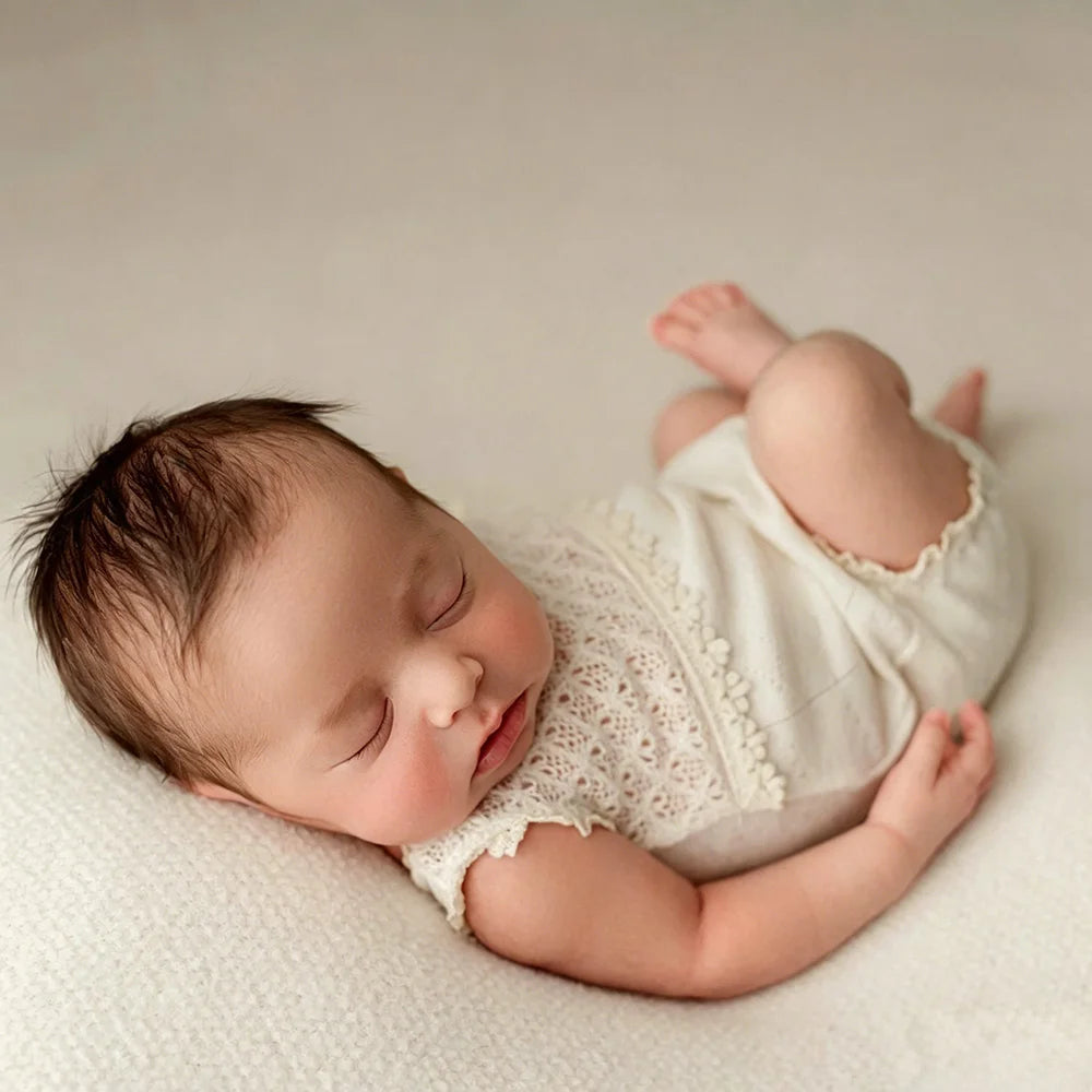 Lace Romper Bodysuit Baby Girl Portrait Picture Clothing