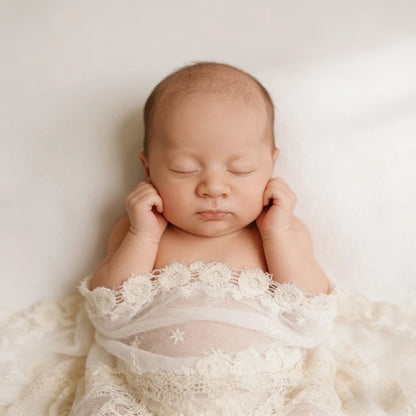 Lace Swaddle Blanket Newborn Baby Costume Studio Soft Cotton