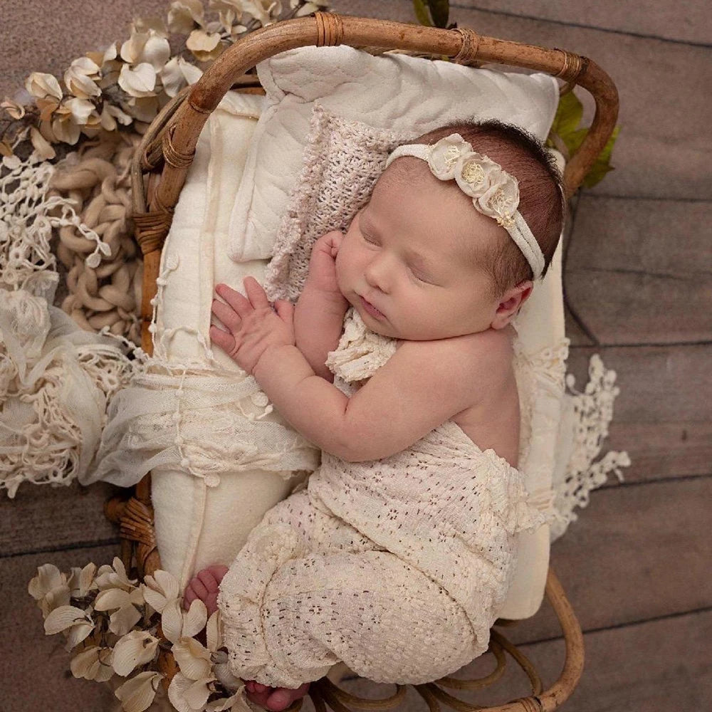 Baby Crochet Look Romper Newborn Session Gear
