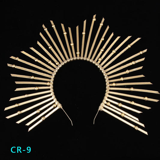 Maternity Hair Halo Crown Headpiece Tiara Sun Goddess Gown