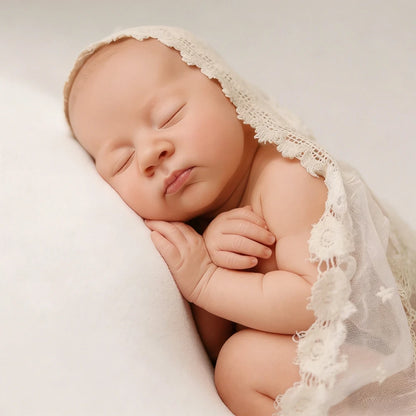 Lace Swaddle Blanket Newborn Baby Costume Studio Soft Cotton