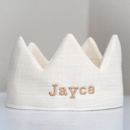 Custom Name Embroidery Baby Crown 1st Birthday Party Hat
