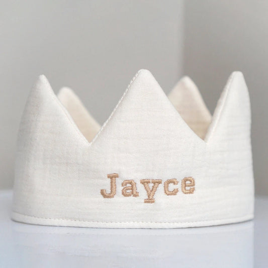 Custom Name Embroidery Baby Crown 1st Birthday Party Hat