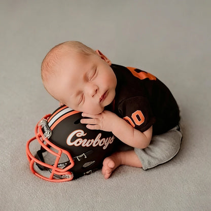Baby Boy Football Jersey Romper Set Hat American