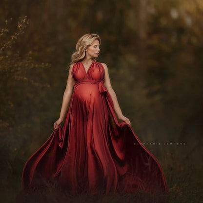 Maternity Soft Convertible Multi Way Braces Dress