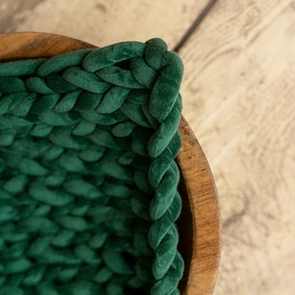 Velvet Chunky Knit Blanket Baby Braided Throw Multi Color Soft