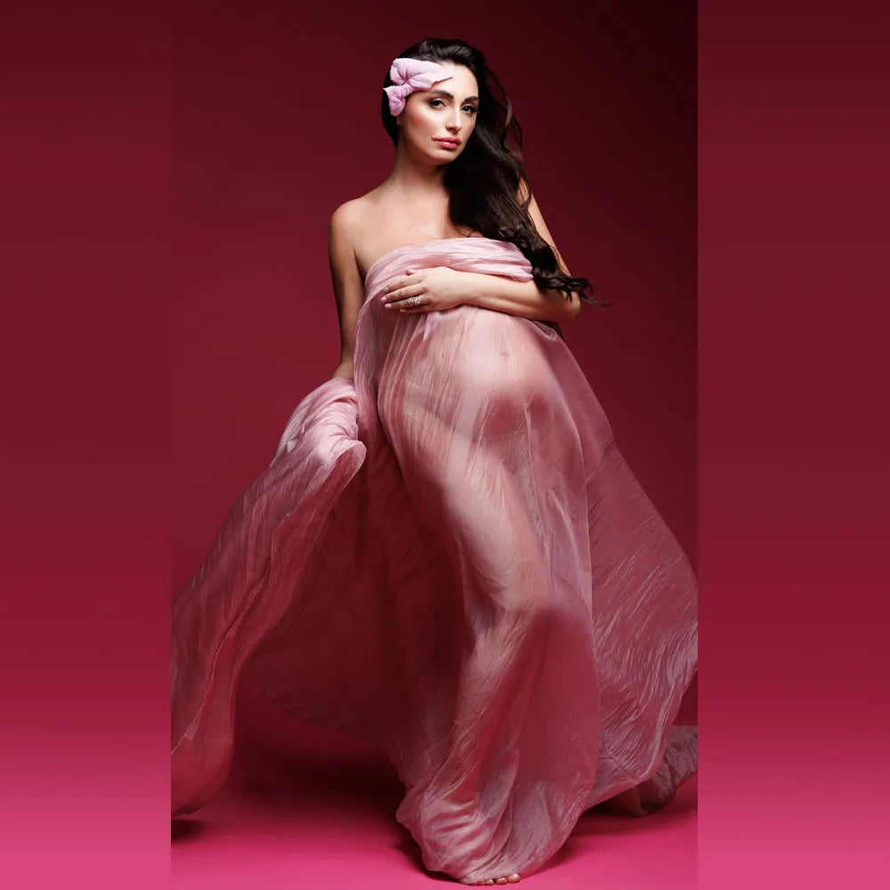 Photo Shoot Styling Fabric For Women Soft Shiny Chiffon Studio Shooting Accessories Maternity Photography Props