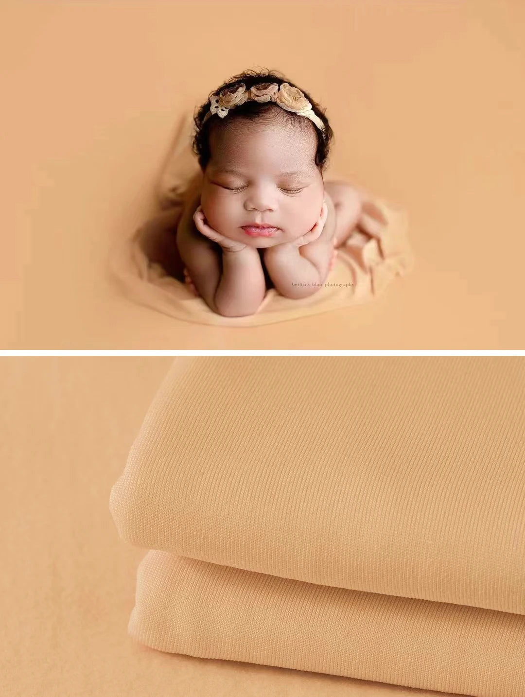 Fabric for Newborn Backdrop Bean Bag Cover Photo Props Layering Backdround Stretch Photoshoot Wraps Shoot Studio