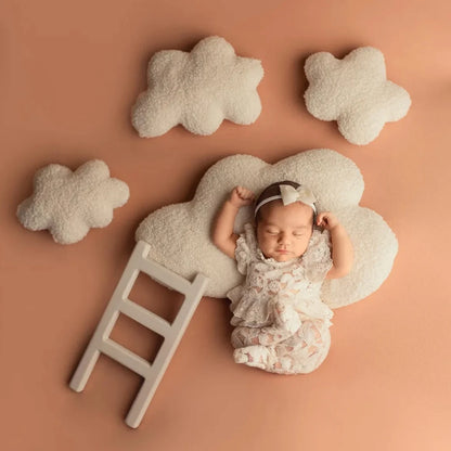 Newborn Photo 5pcs Cloud Pillow Ladder Set Baby Posing Studio Shooting Decor