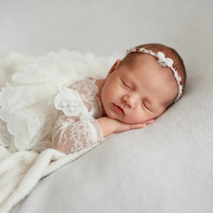 Girl White Lace Romper Clothing Baby Princess Tutu Dress