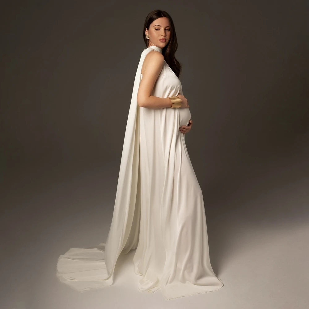 Maternity Dress Elegant Cape