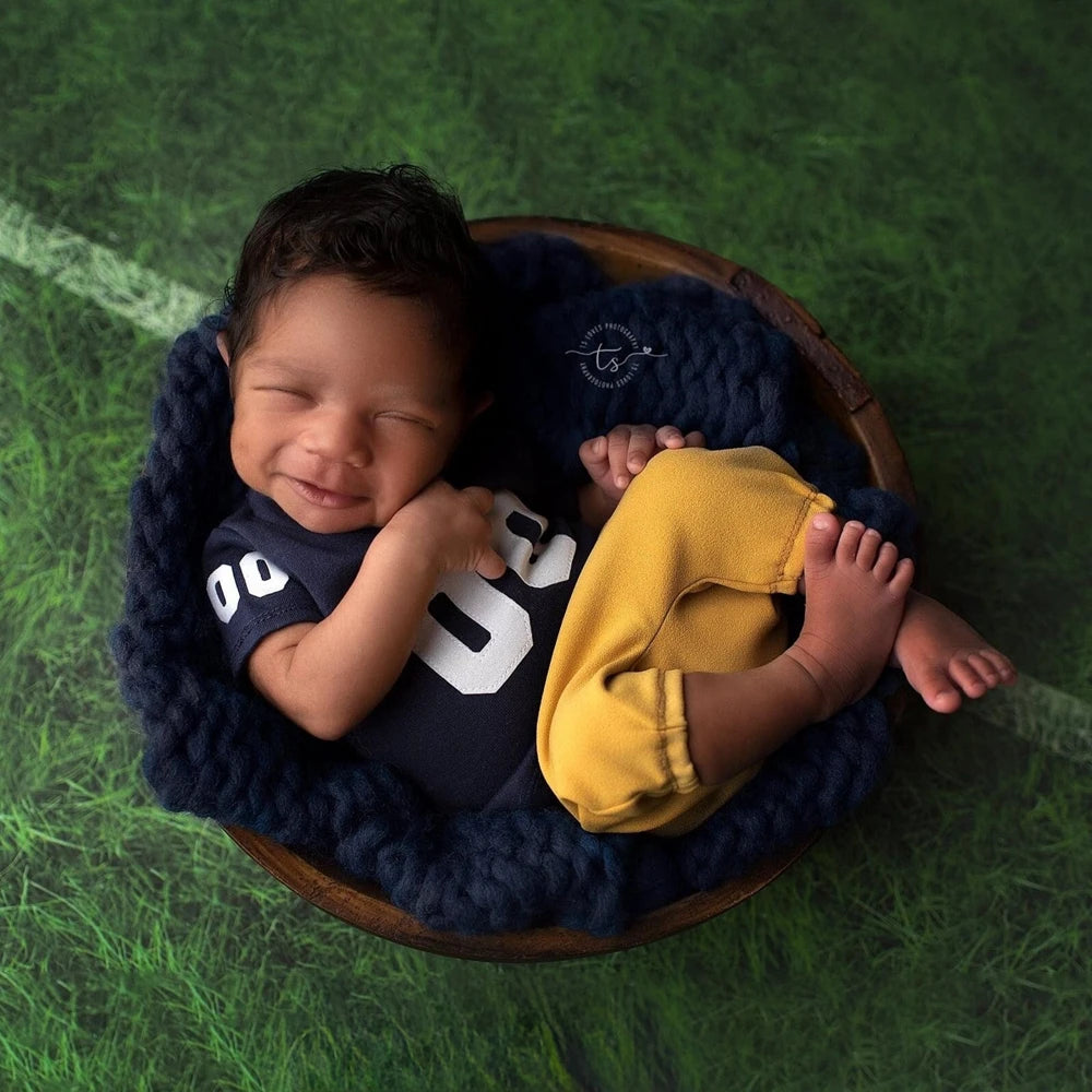 Baby Boy Football Jersey Romper Set Hat American