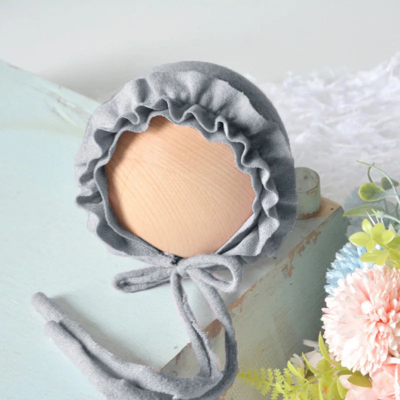 Newborn Photo Knit Hat Adjustable Baby Cap Sleepy Photos Session