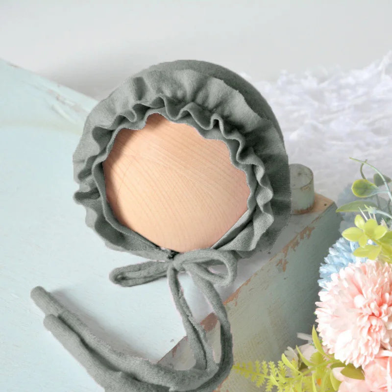 Newborn Photo Knit Hat Adjustable Baby Cap Sleepy Photos Session