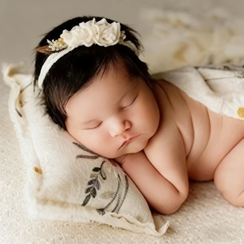 Daisy Floral Muslin Swaddle Blanket Baby Wrap Studio