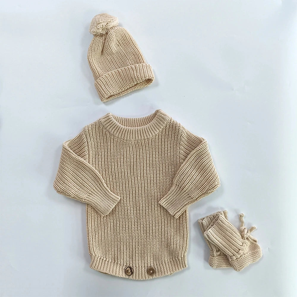 Newborn Personalized Baby Girl Knit Romper Ruffle Skirt Custom Name Embroidery Bow Headband Photo