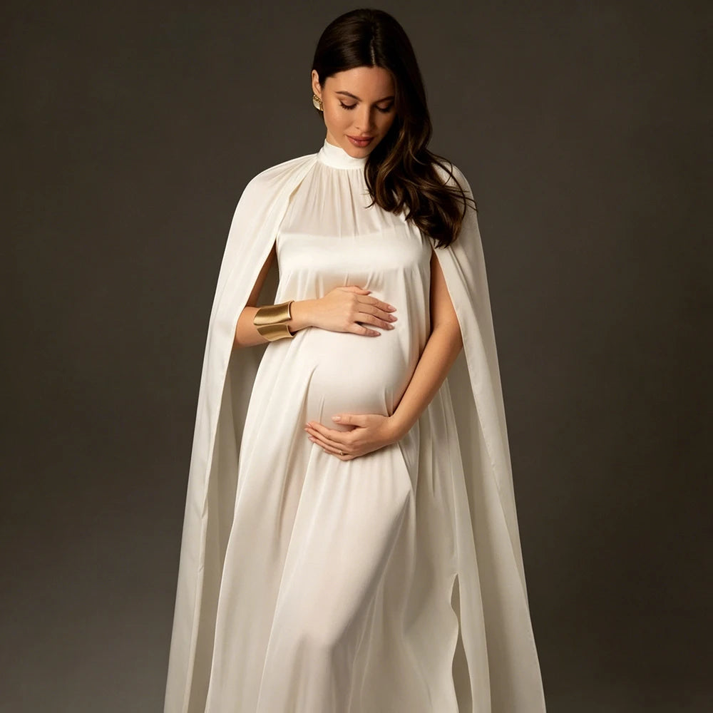 Maternity Dress Elegant Cape