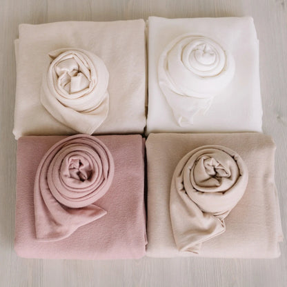Light Angora Fabric Stretchy Knit Newborn Wrap Blanket Soft Jersey Swaddle Professional Studio Baby Photos
