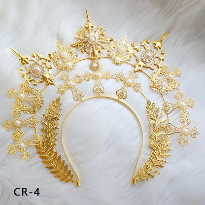 Maternity Hair Halo Crown Headpiece Tiara Sun Goddess Gown