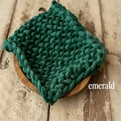 Velvet Chunky Knit Blanket Baby Braided Throw Multi Color Soft