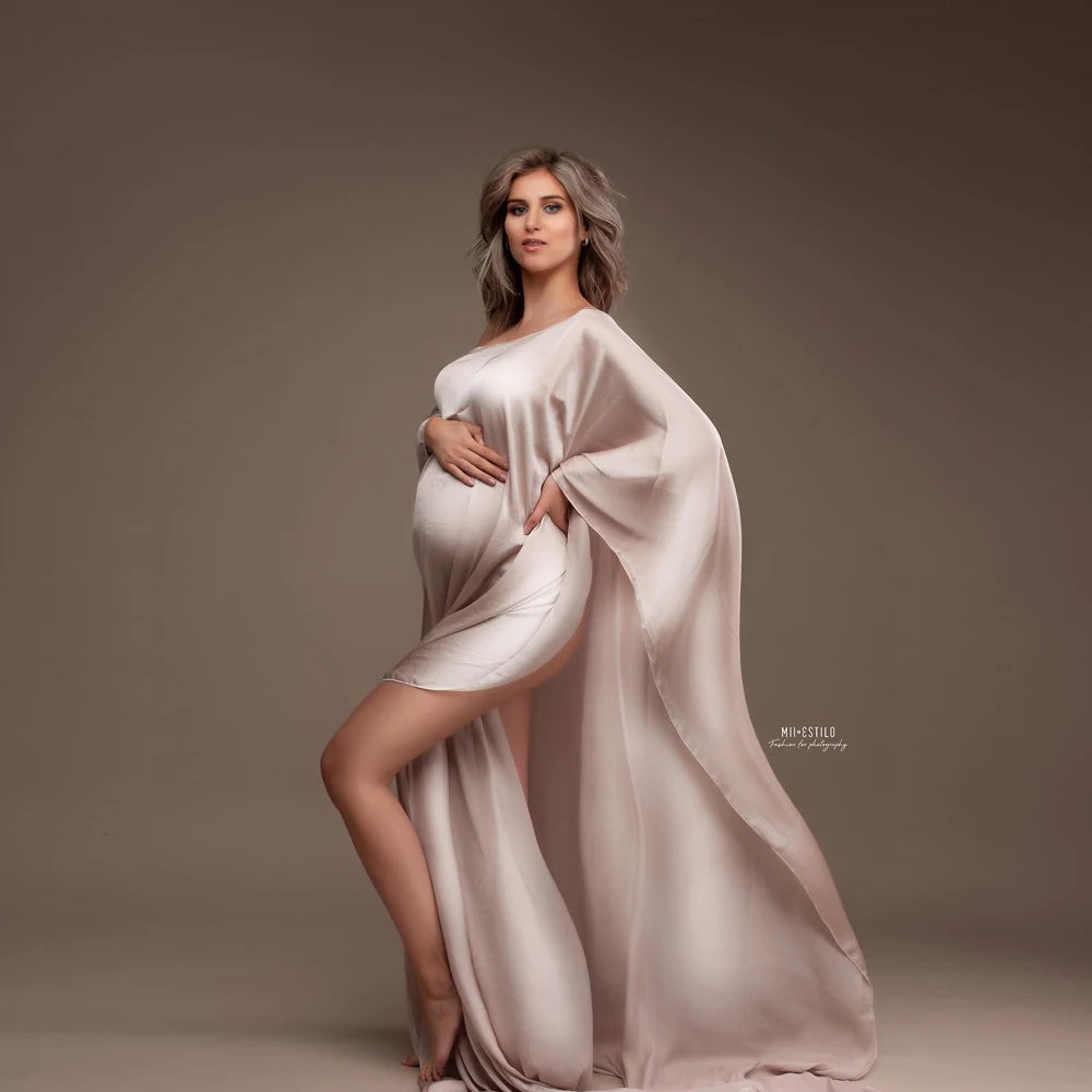 Maternity Shooting Transparent Chiffon Soft Tulle Cloak