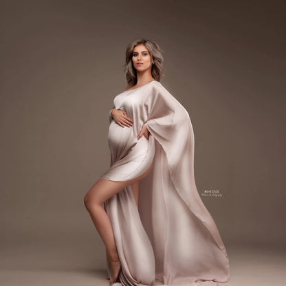 Maternity Shooting Transparent Chiffon Soft Tulle Cloak