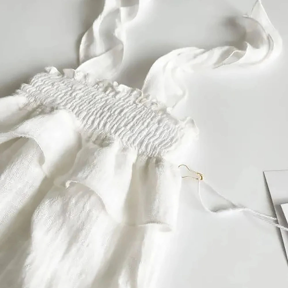 Newborn White Ruffle Romper Bow Headband Baby Photo Costume Maternity Family Shoot