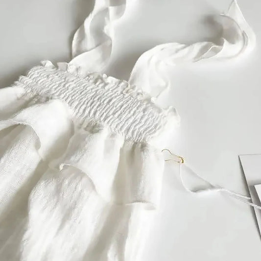 Newborn White Ruffle Romper Bow Headband Baby Photo Costume Maternity Family Shoot