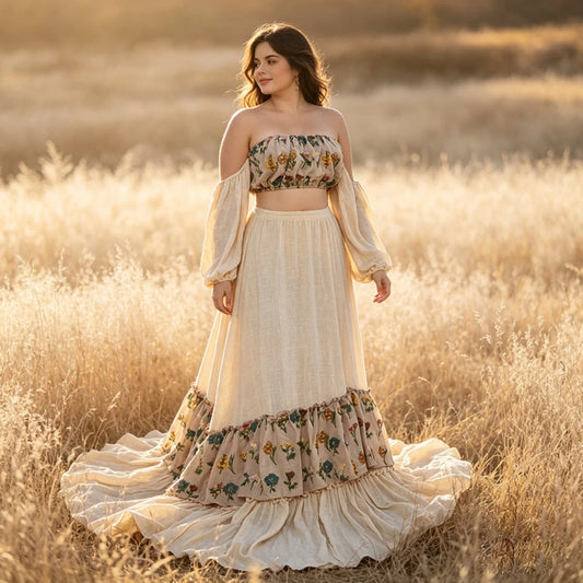 Maternity Elegant Floral Set