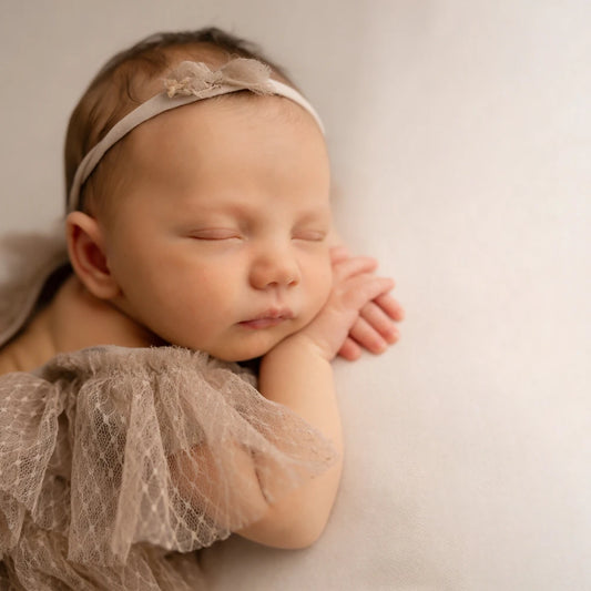 Newborn Lace Tulle Romper Baby Girl Soft Vintage Photo Costume