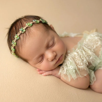 Elegant Fairy Dress Soft Puffy Romper Princess Baby Girl Portrait Posing Garments